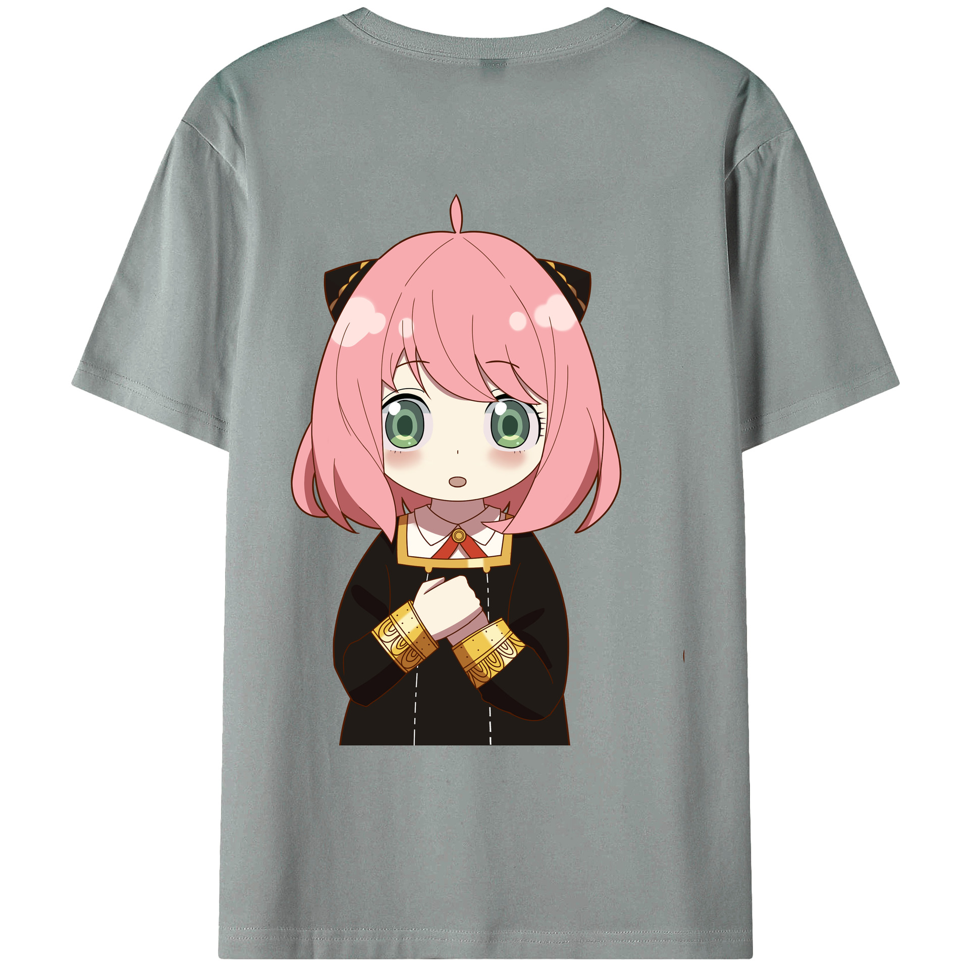 （画像用） SPY×FAMILY间谍家家酒 綿100％ メンズ半袖Tシャツ（バックプリント） 通気性